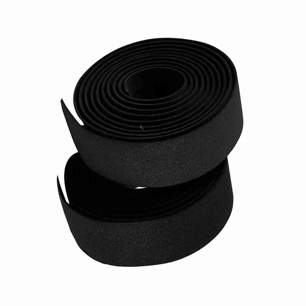 2pcs Cycling Road Bike Handlebar Grip Wrap Tape 2 Bar Plugs(Black+White)