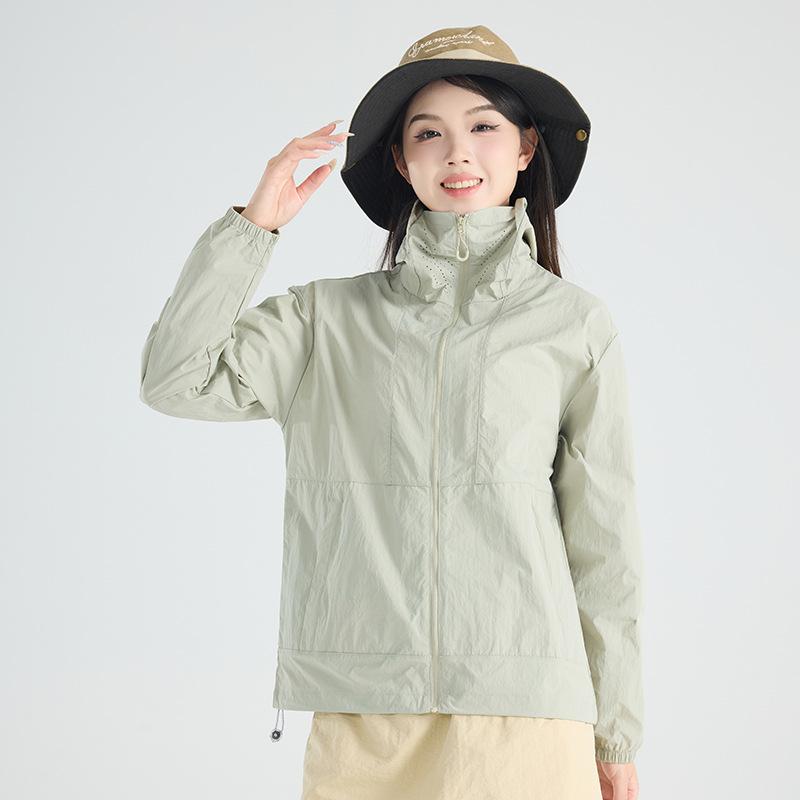UPF10 + Ice Silk Sunscreen Clothing Men's Summer Couples Outdoor Sports Sunshade Jacket UV Protection Sunscreen Clothing