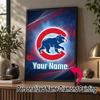Custom Name Chicago Cubs 5D Diamond Painting Personalized Full Drill Diamond Art Kit Gift