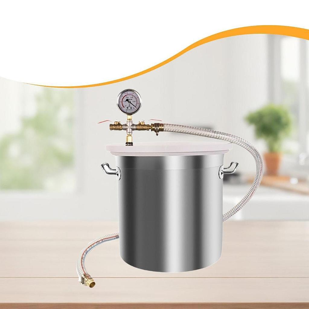 Vacuum Degassing Chamber with Lid for Resin Casting Silicones Essential Oils 12L