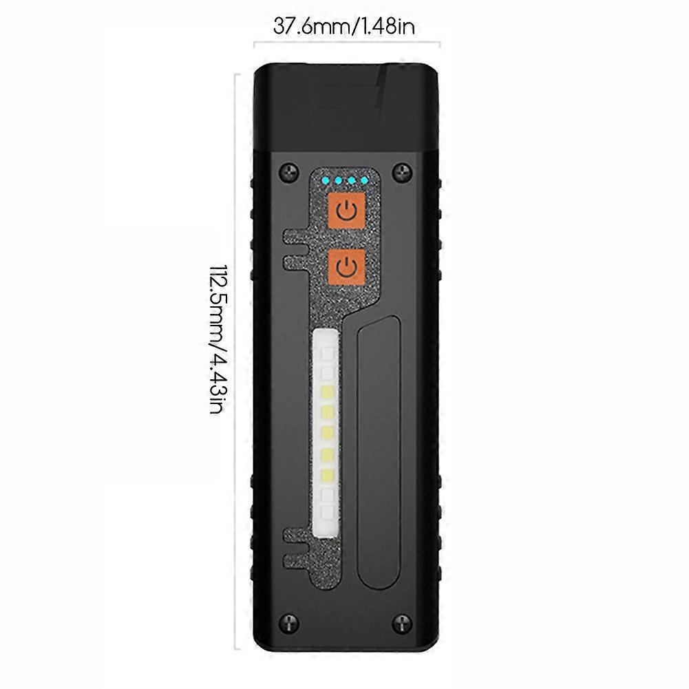 Rechargeable Clip on Pocket Slim LED Work Light With LED Side Lights for Emergency