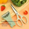 2 Stück Küchenscheren mit Schälerhalter,