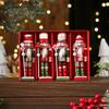 Cross-border Nutcracker Christmas Ornament - Wooden Small Gift for Window or Desktop Decorations