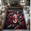 AC Mailand Bedruckter Flanell Teppich Rutschfest Weicher Polyester Boden Teppich Indoor Dekor Matte für Schlafzimmer Wohnzimmer Sofa Spielzimmer Heimdekoration