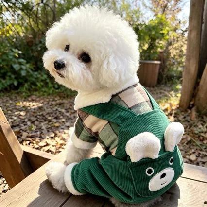 Puppy dog clothes thickened autumn and winter pet small dog teddy bear pomeranian chihuahua winter velvet cotton coat