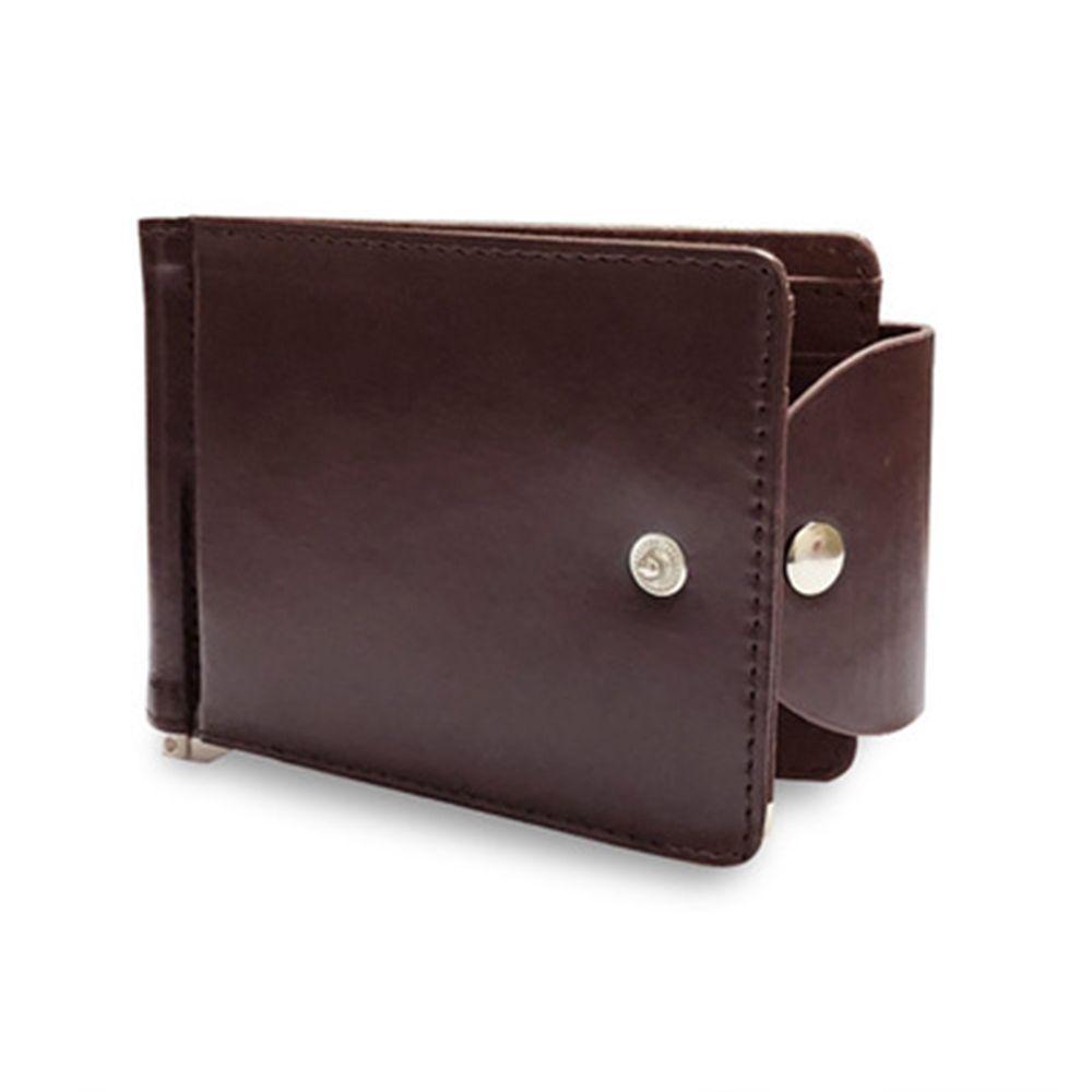 Portable Short Wallet PU Leather Money Clips ID Credit Wallet Card Bag Money Bag