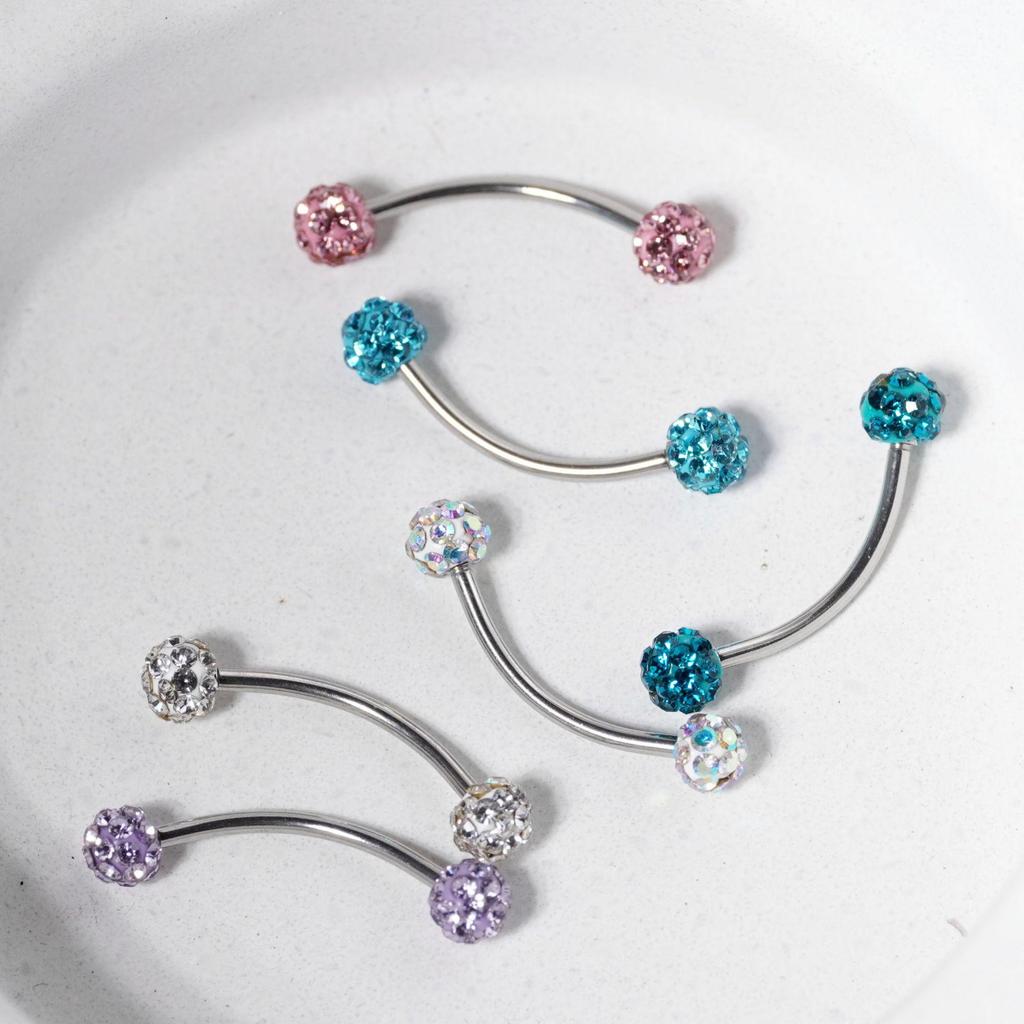 Edelstahl Flash Augenbrauen- und Lippenpiercing Schmuck