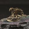 Pterosaur Brass Ornament Mighty Demon Dragon Little Flying Dragon Making Old Bronze Micro Carving Tea Pet Desktop Small Ornament