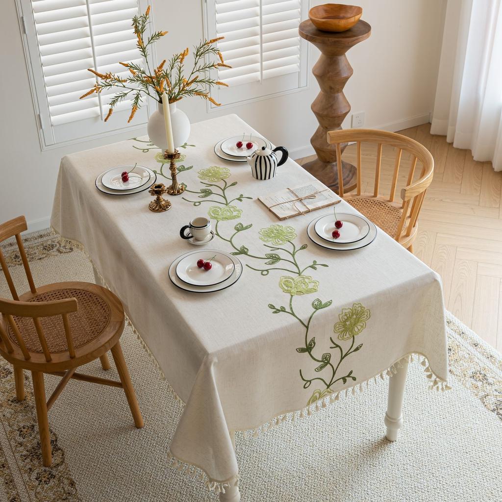 Table Flag Festive Decoration Atmosphere Long Tablecloth Fringed Woven Jacquard Coffee Table Cover