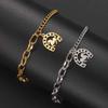 My Shape Horseshoe Pendent Bracelets for Women Stainless Steel U-Shaped Horse Charms Chain Wrist Bangle Jewelry Horse Lovers