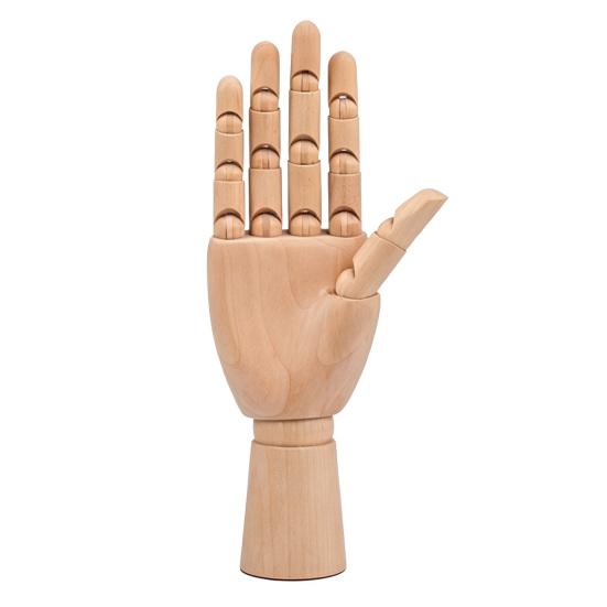 Wooden Manikin, Flexible Body Joints Human Figure Puppet Ornament, Poseable Articulated Hand Model for Sketching Drawing Painting Supplies