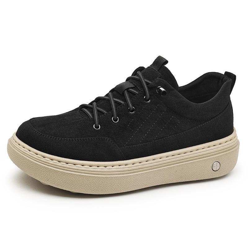 

Canvas shoes men s spring and autumn breathable lazy casual board shoes one pedal single shoes men s work shoes old Beijing cloth shoes 44