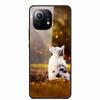Glass Back Cover For Xiaomi 11 Lite 5G NE Case Soft Edge Hard Tempered Glass Case For Xiaomi Mi 11 Lite 5G NE Phone Case Coque
