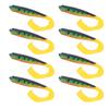 2Bag Long Tail Soft Simulation Lure Bait Freshwater Salt Water Fishing Tackle