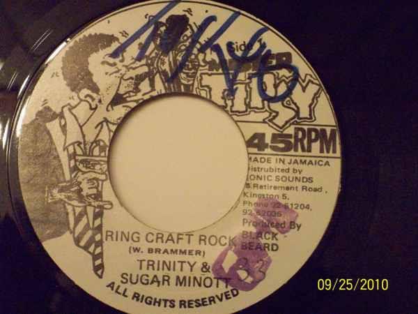 

7inch Record TRINITY SUGAR MINOTT Ring Craft Rock NONE Mister Tipsy 1984 Jamaica Reggae Ska Dub Used