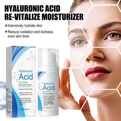 Hyaluronic Cream Moisturizing Facial Moisturizer Lightening Spots Brightening Smoothing Revitalizes Skin Elasticity 30g