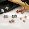 Diamond Ball Magnet Stud Earrings, Simple Temperament, No Ear Piercings, Ear Clips, Fashionable Commuting, Cute Temperament Earrings.