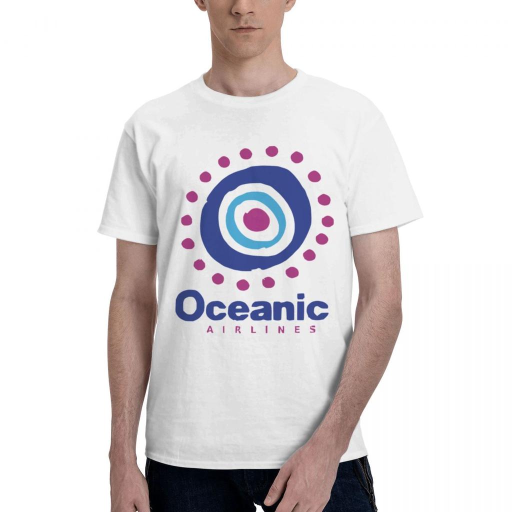 Oceanic Airlines 100 Cotton Casual Breathable Confortable TShirt Mens Clothing Deals Funny Shirt