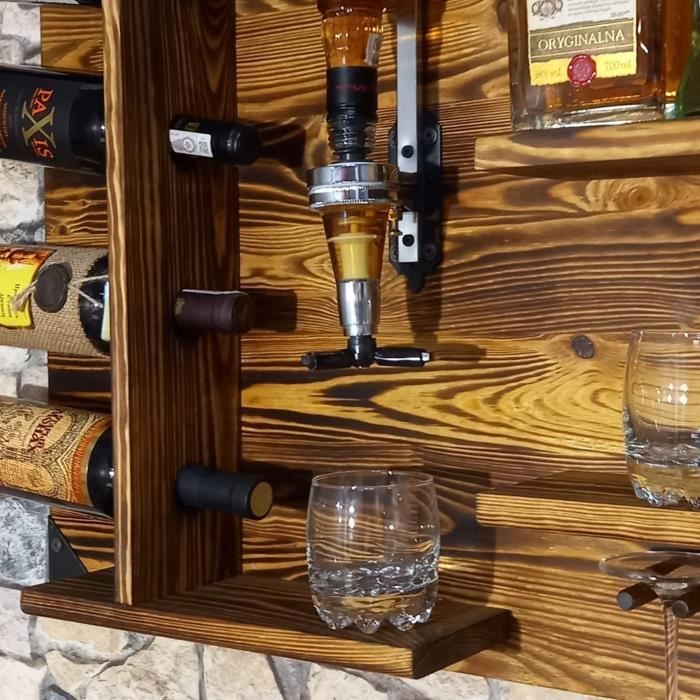 Etagère En Bois Avec Distributeur De Boissons, Wenge