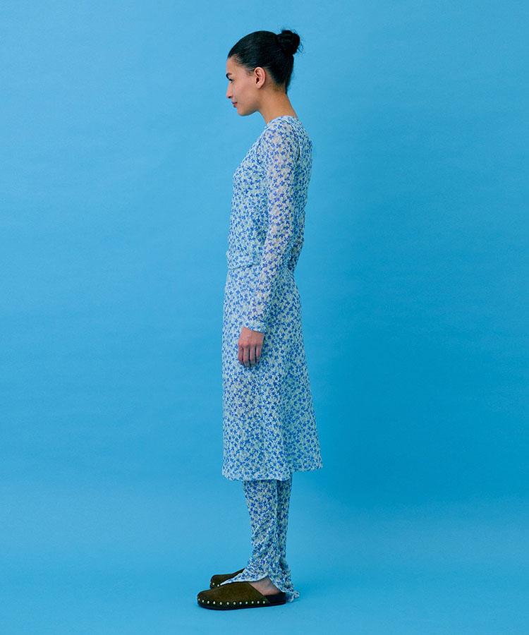 WNDERKAMMER Floral Sleeveless_Light Blue