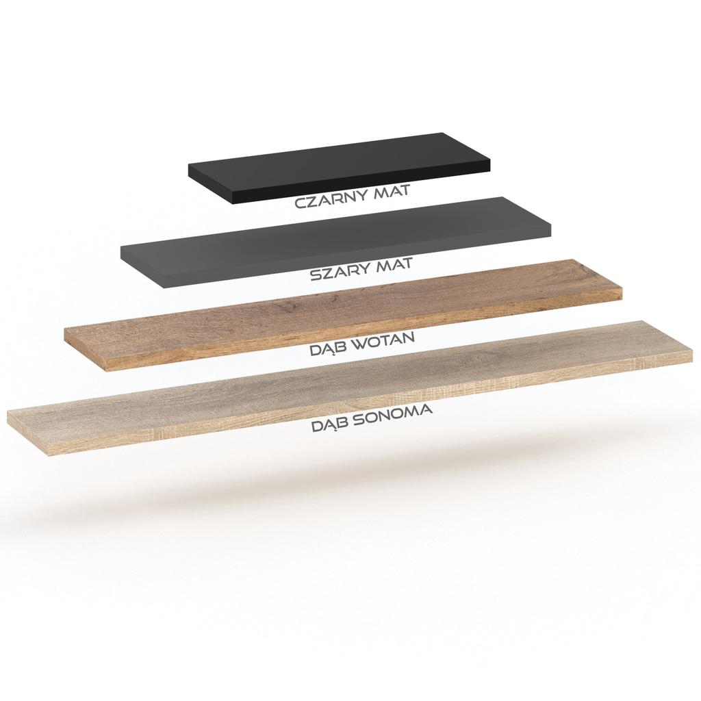 White Hanging Shelf, Wall Shelf, Bookshelf, Loft 100 Cm