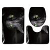 Toilet Three-Piece Floor Mat, Bathroom Three-Piece Carpet Doormat