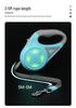 LED Retractable Dog Leash - Tangle-Free, Luminous Rope for Safe Walks.