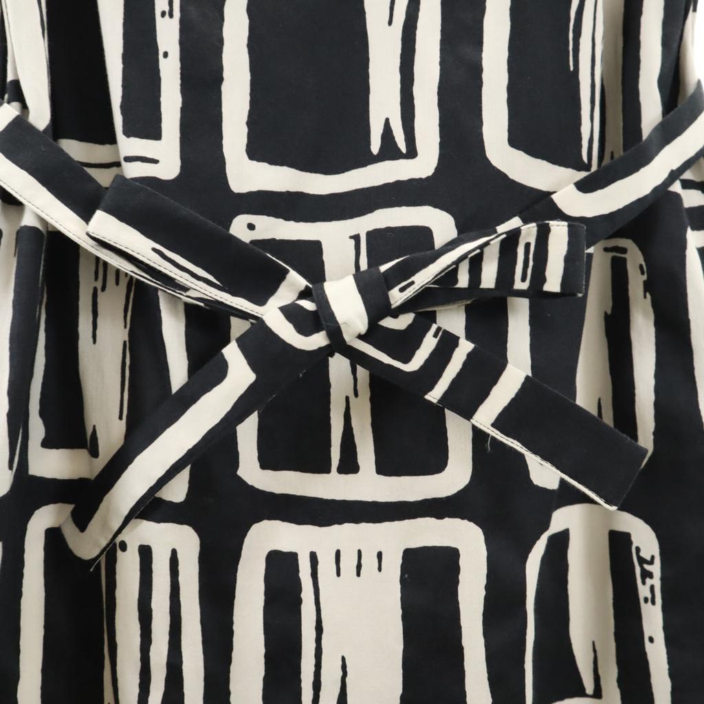 Marimekko Overall Handle No Sleeve One Piece 36 Black Series Women Used