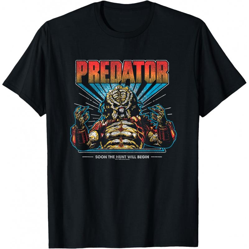 Predator Soon The Hunt Will Begin Monster SciFic Alien Gift TShirt 100 cotton Short Sleeve Graphic clothes All size tops S