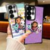 G-Gabbys Dollhouse Cartoon Plating Phone Case For Samsung Galaxy S24 S25 FE S26 Edge S23 Ultra S22 S21 Plus S20 Anti-Fall Airaba