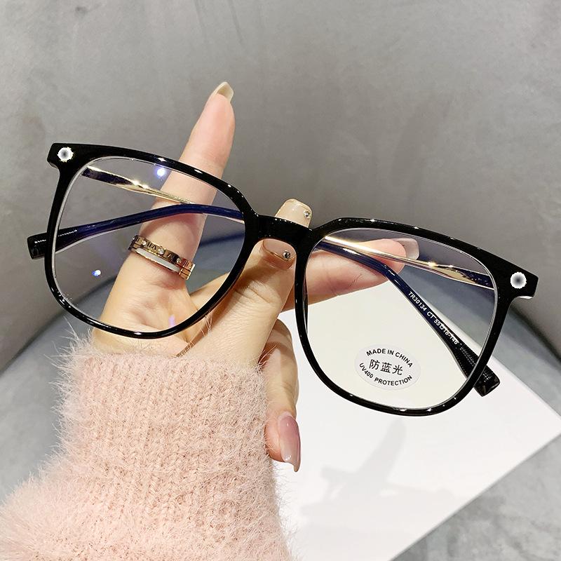 

Очки Retro Tr Anti-Blue, те же простые очки, персонализированная квадратная оправа очков 30134 Anti-blue light sheet