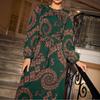 2025 Middle Eastern High-End Dubai Style Retro Long-Sleeve Vacation Dress