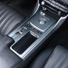 For Jaguar F-PACE XE XEL XF XFL 2016-2020 ABS Carbon Fiber Car Central Gear Shift Water Cup Holder Panel Cover Trim Sticker