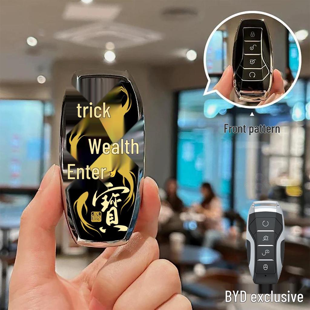 BYD Song Plus, Tang DMI, Han EV, Yuan Pro, Song MAX Schlüsselabdeckung - Vollumwickelte Schutzhülle