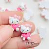 20Pcs Cute Mini Cartoon Kitten Animal Resin Figurine Crafts Cabochon Ornament Jewelry Manicure Hairpin Making Accessories A128