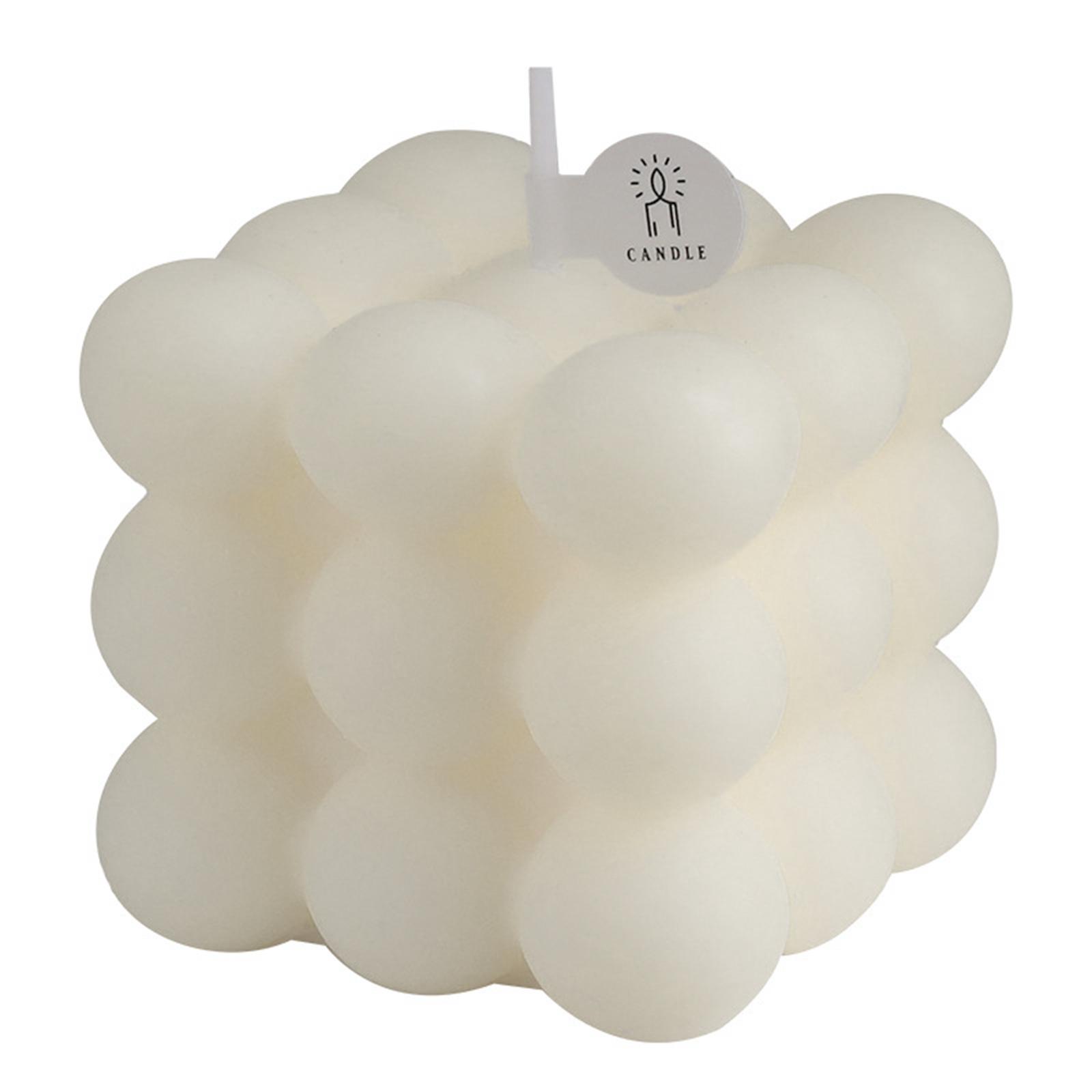 

Ароматизированная свеча Big Cube Bubble Candles Soy Wax Aroma Ароматизированные свечи Украшения для дома Подарок на день рождения Современный Стильный белый