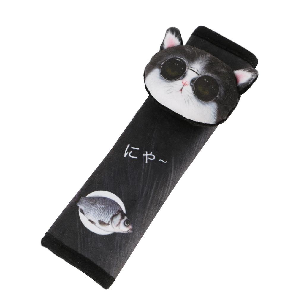 1PC Personalized Creative Car Cartoon Cute Seat Belt Shoulder Cover 3D Husky Cat and Dog Neck Pillow