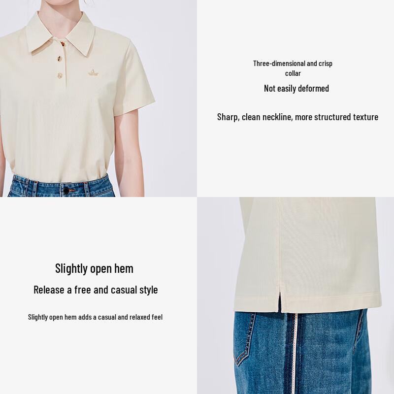 Navigare Women's Antibacterial Breathable Polo T-Shirt