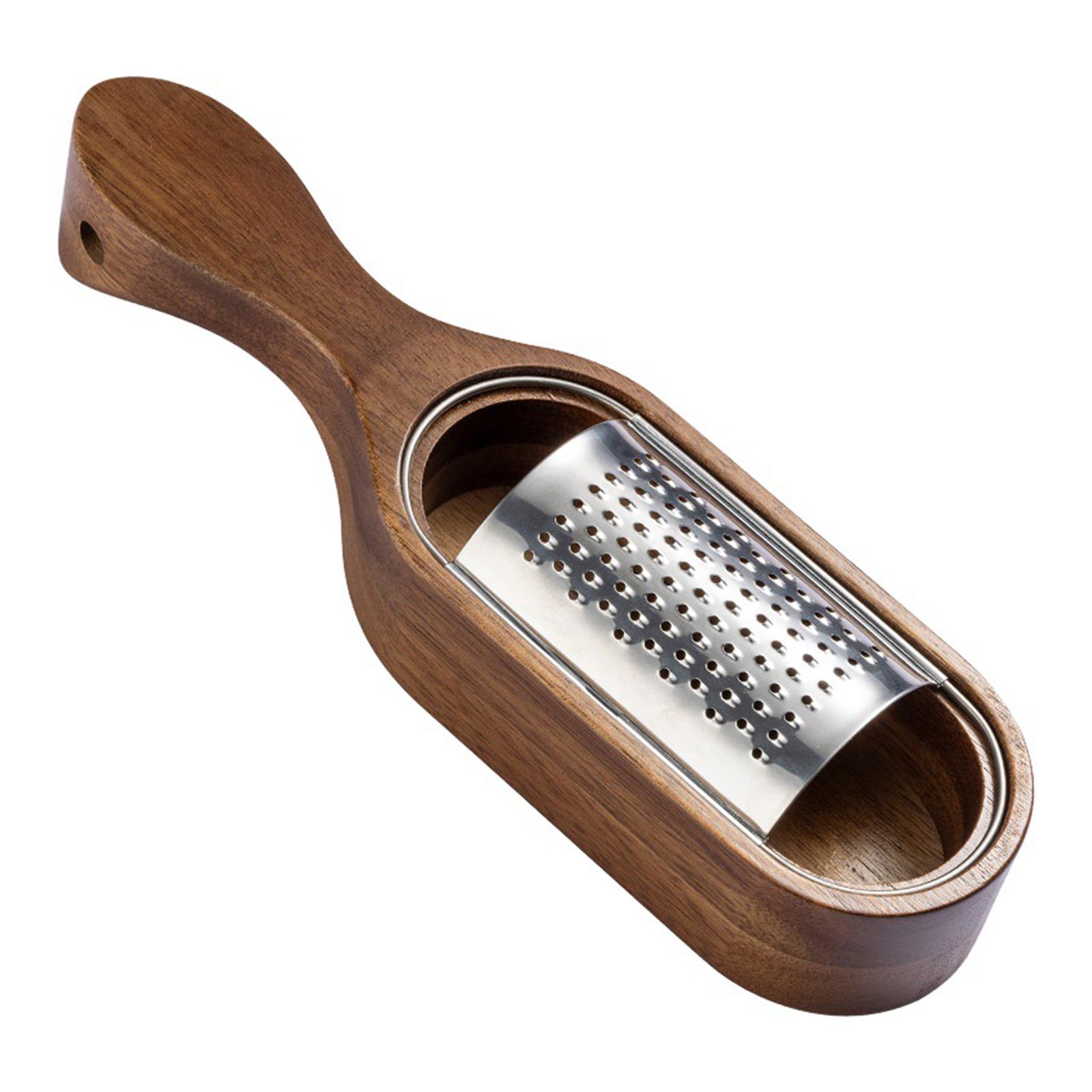 

Терка для сыра из нержавеющей стали, измельчители картофеля со съемным деревянным ящиком, портативный инструмент для измельчения шоколада и овощей B