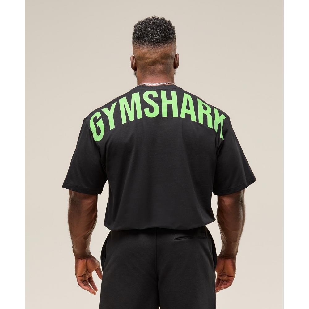Gymshark Power T shirT Black Energy gelaTo Green A2c9e Bc8l