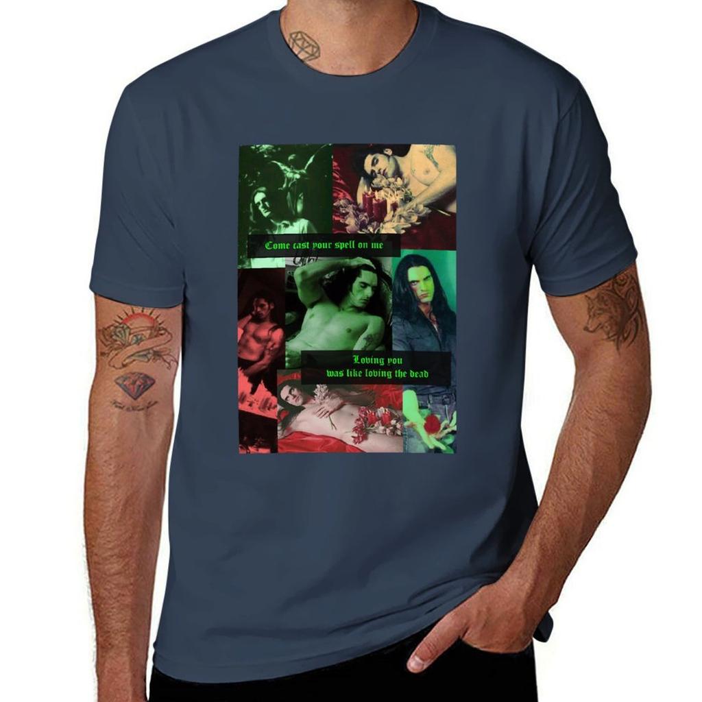 Peter Steele Dark Goth Collage Edit T-Shirt Lässig Trendiges Kurzarm-T-Shirt
