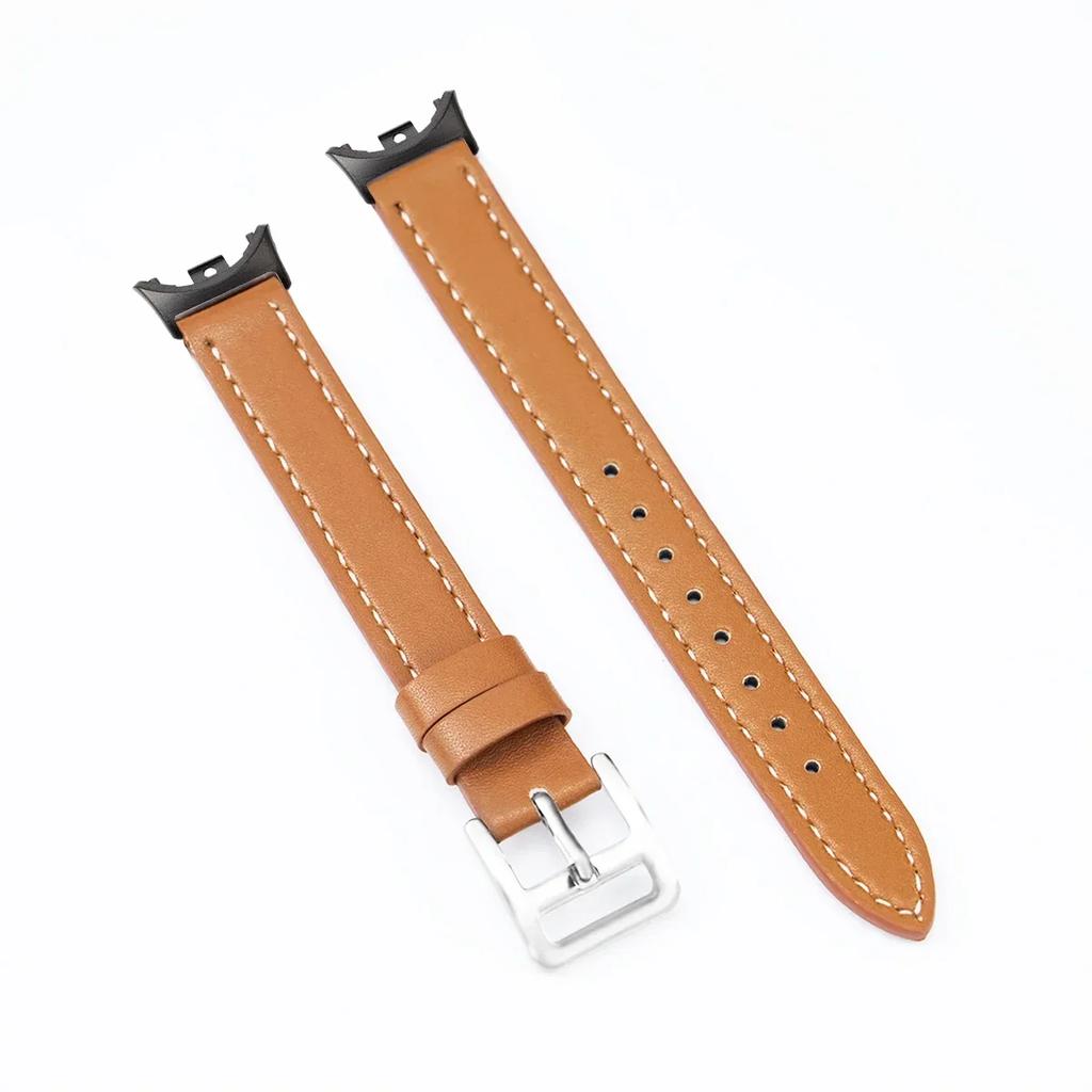 For Mi Band 8 Strap Leather Band For Xiaomi Mi Band9 Wrist Strap Correa Watch Replacement Miband8/9 NFC Sports Bracelet Pulseira