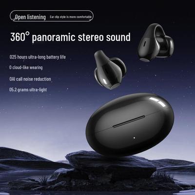 25 New Wireless No-Pain Ear Clip Earphones with Noise Cancellation & Long Battery Life