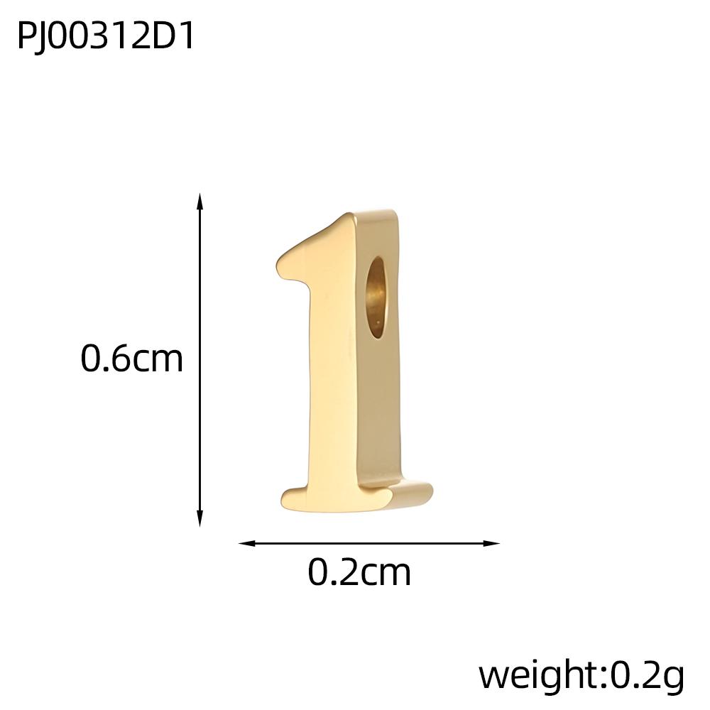 CARLIDANA Hot Sale Anniversary Stainless Steel Jewelry Creative Gold Color Silver Arabian Numbers Pendant Necklace Gifts Women