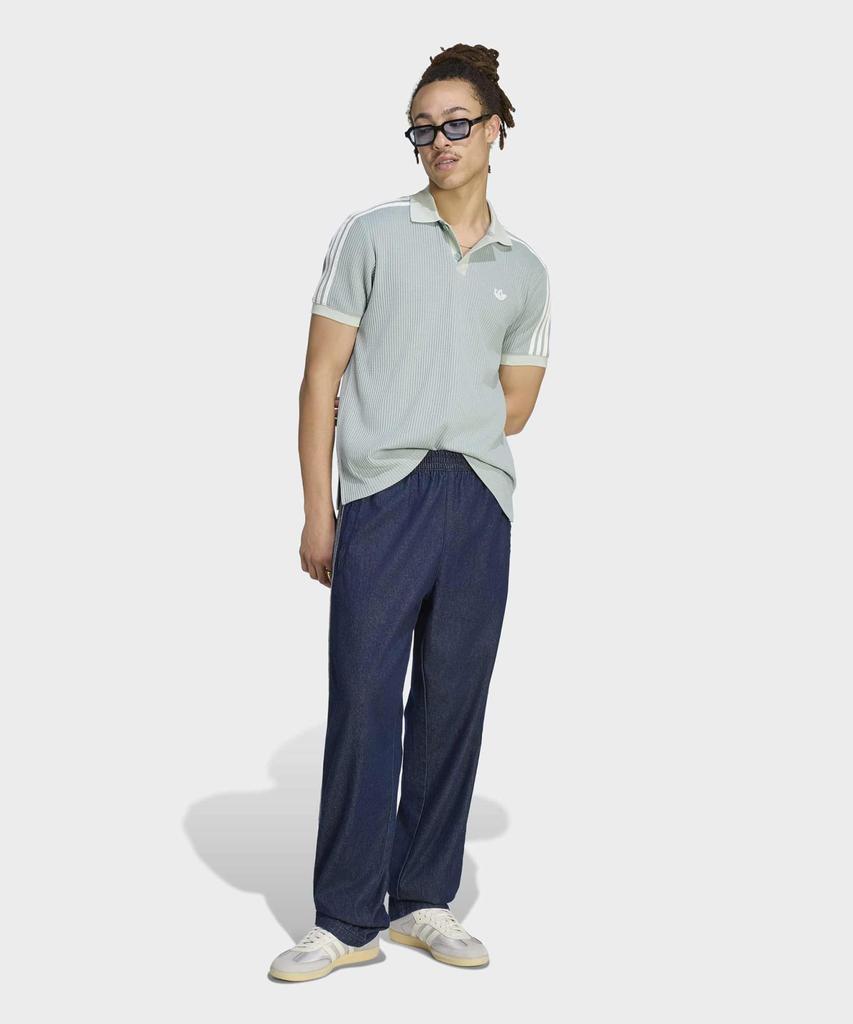 ADIDAS Waffle Knit Polo Shirt - Wonder Sage / Kx1231