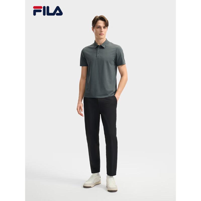 Мужская вязаная футболка-поло с коротким рукавом FILA M