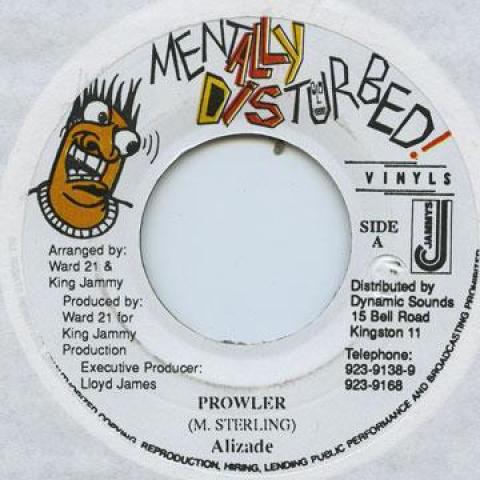 

7inch Record ALOZADE - Prowler Mentally Distur 2000 Jamaica Reggae, Ska & Dub