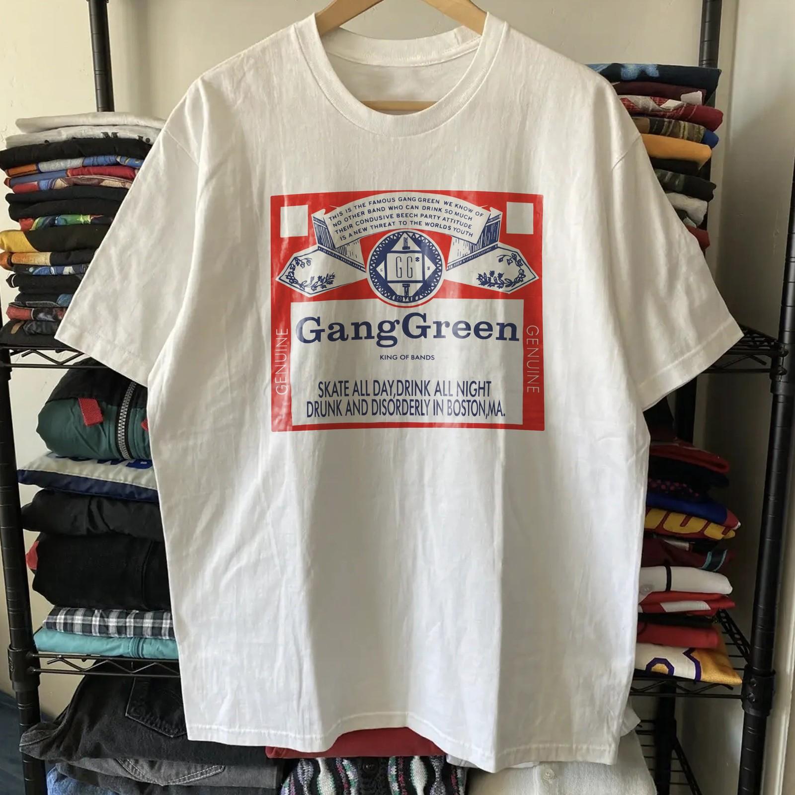 1997 Gang Green US Tour Rare T-Shirt White S XL