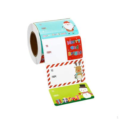 500 Stück Weihnachtsaufkleber Weihnachtsetikett Selbstklebend Geschenkverpackung Name