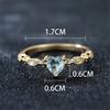 Pinduoduo's new heart shape, trendy and versatile Xiaoxiangfeng ring, jewelry, a must for travel
